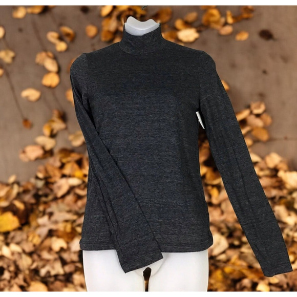 Marine Layer Women’s XS Gray Pullover Mock Neck Shirt Long Sleeve USA - Picture 10 of 10